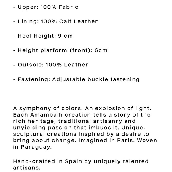 Amambaih Gala Platform. Size 36 - Picture 14 of 16